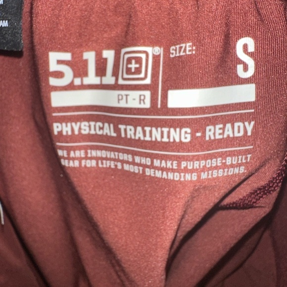 5.11 Tactical men’s PT-R HAVOC PRO SHORT fired brick S athletic activewear gym - Picture 4 of 8